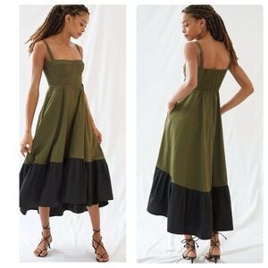 Anthropologie Mare Mare Flounced Maxi Dress